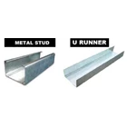 metal stud partition frame runner and u 1
