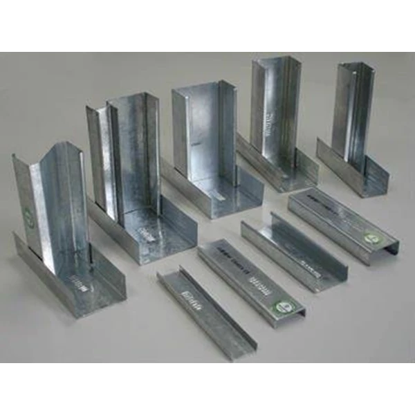 Mild Steel Metal Stud And U Runner 0.4mm Thickness For Partition Frame