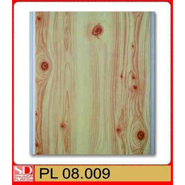 Shunda PVC Ceiling PL 08.009 (20 x 0.8 cm) Wood Motif