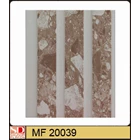 Shunda Plafon PVC MF 20.039 BROWN MARBLE W/ DOUBLE DRAIN 1